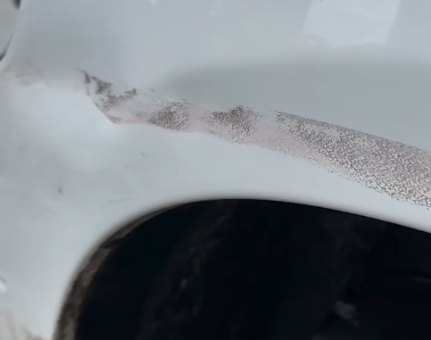 Paint with swirl marks